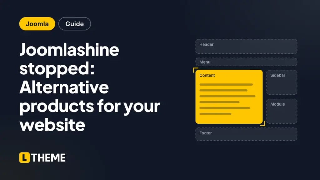 Joomlashine stopped: Alternative products for your website