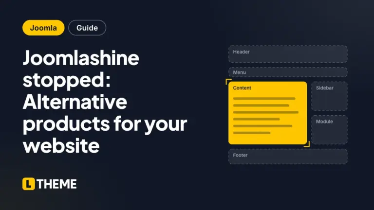 Joomlashine stopped: Alternative products for your website