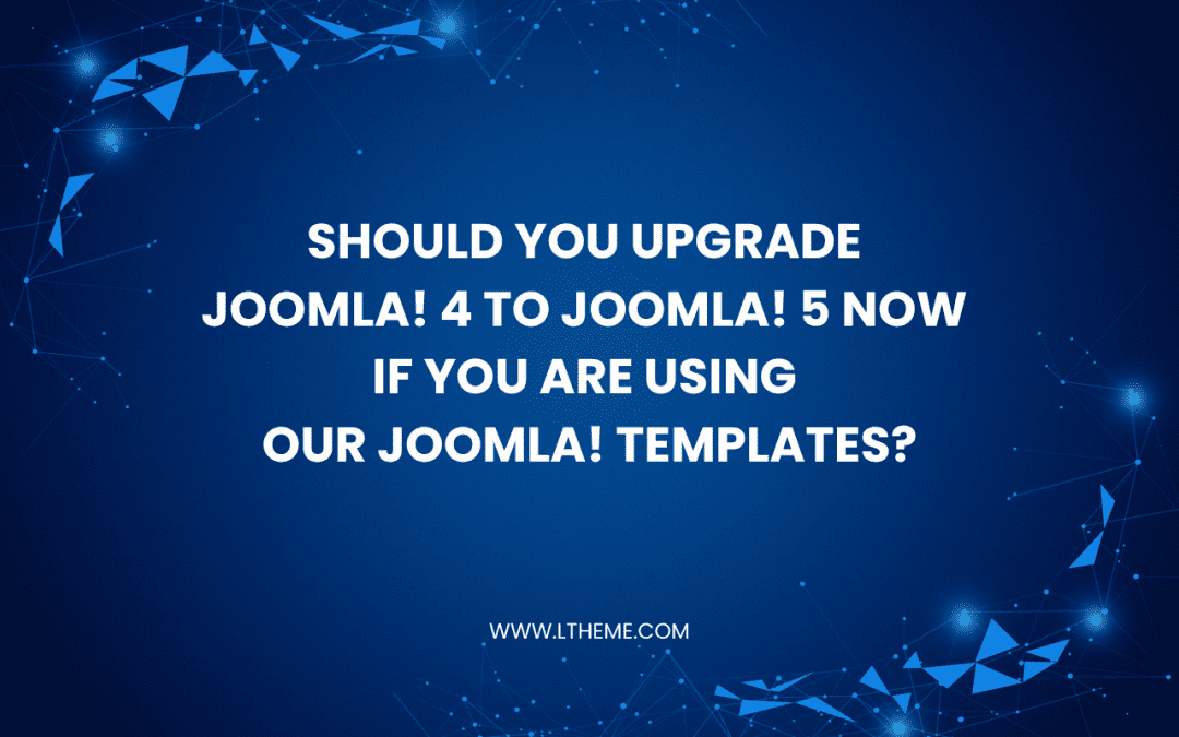 How to Upgrade Joomla! 4 to Joomla! 5