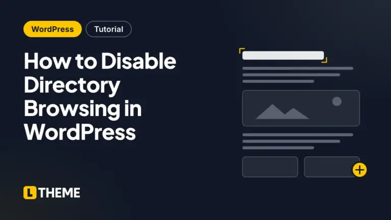 How to Disable Directory Browsing in WordPress