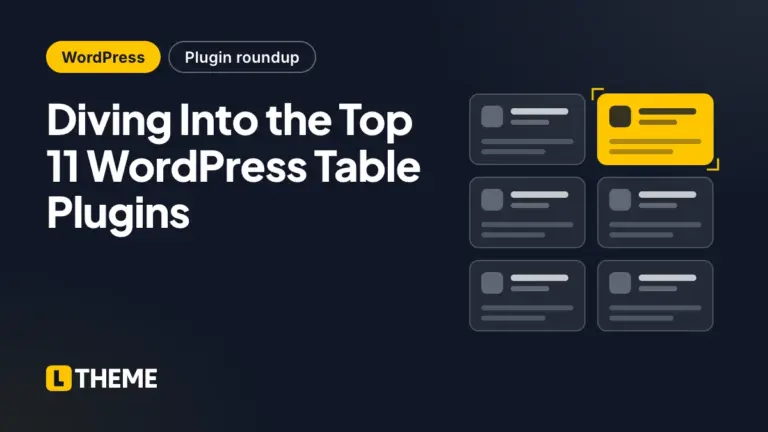 Diving Into the Top 11 WordPress Table Plugins