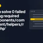 How to solve 0 failed opening required '/components/com_content/helpers/route.php'