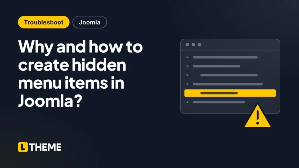 Why and how to create hidden menu items in Joomla?