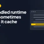 Unhandled runtime error sometimes get: Is it cache issue?