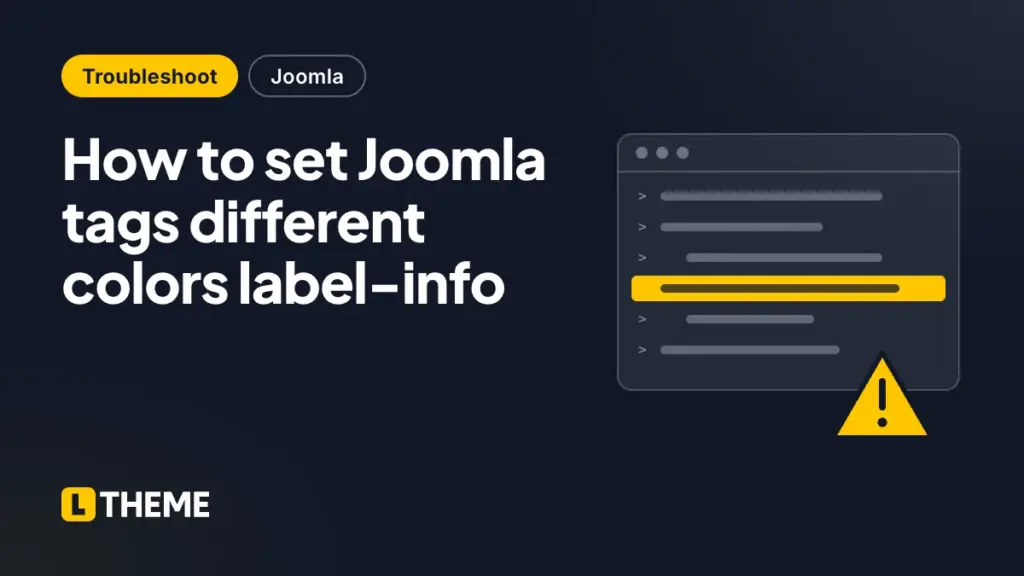 How to set Joomla tags different colors label-info