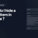 How do I hide a menu item in Joomla ?