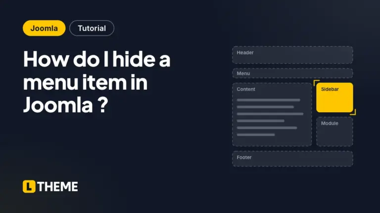 How do I hide a menu item in Joomla ?