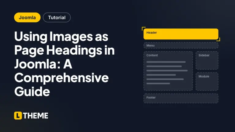 Using Images as Page Headings in Joomla: A Comprehensive Guide