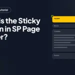What is the Sticky Option in SP Page Builder? What is the Sticky Option in SP Page Builder?