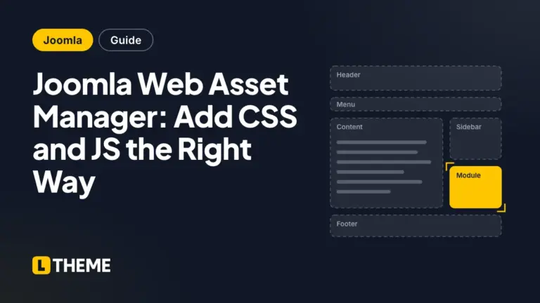 Joomla Web Asset Manager: Add CSS and JS the Right Way