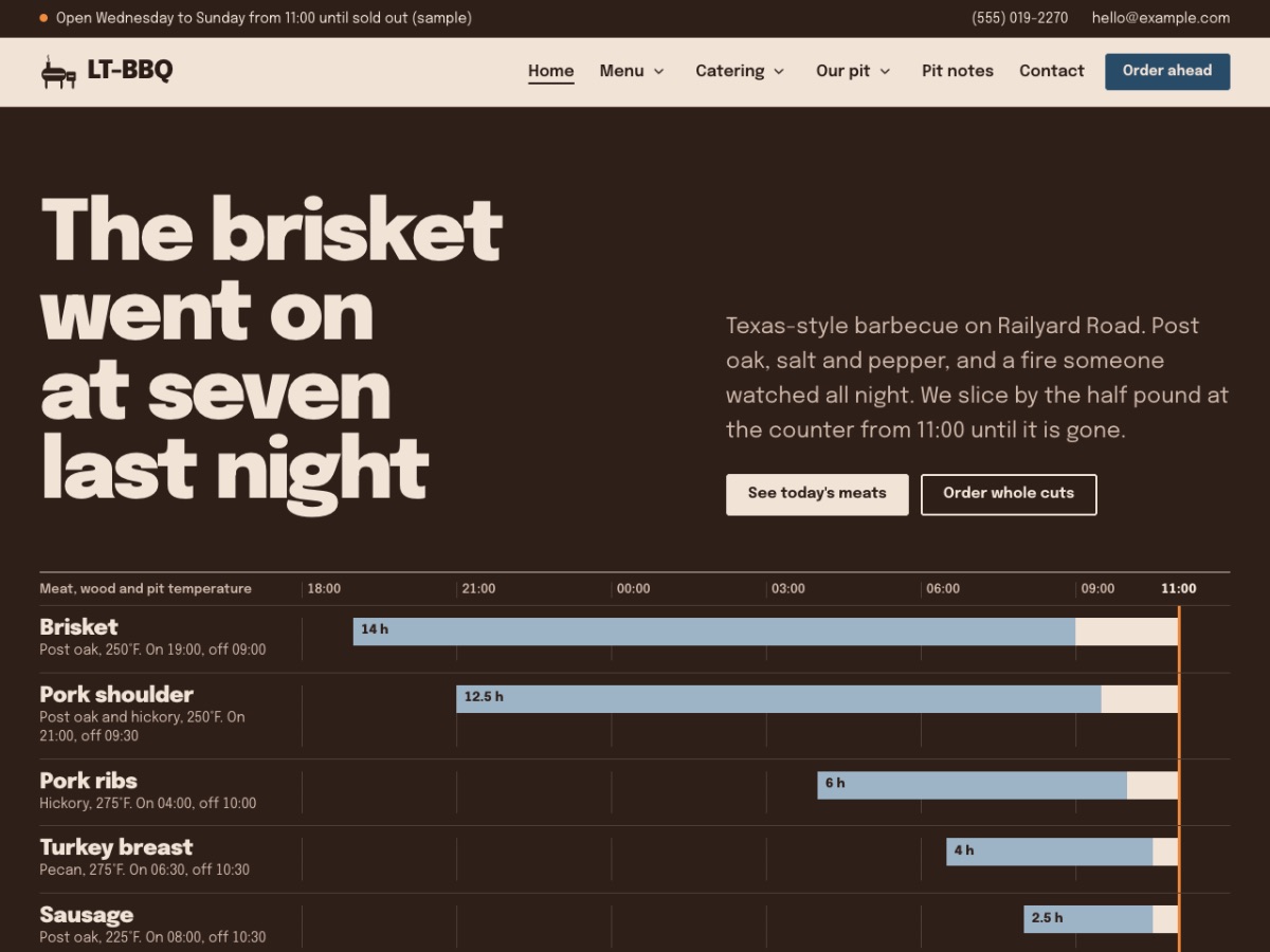 LT BBQ home page