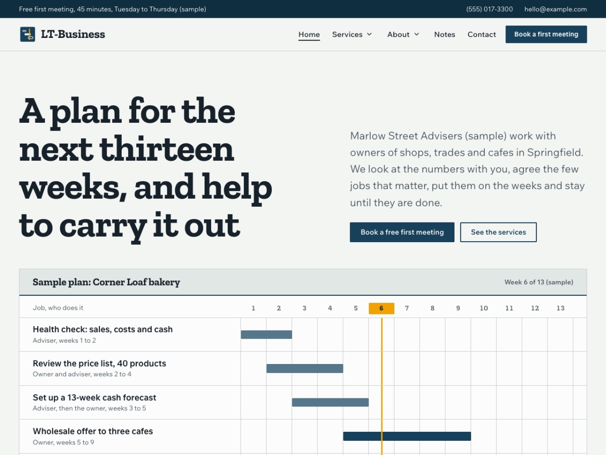 LT Business home page