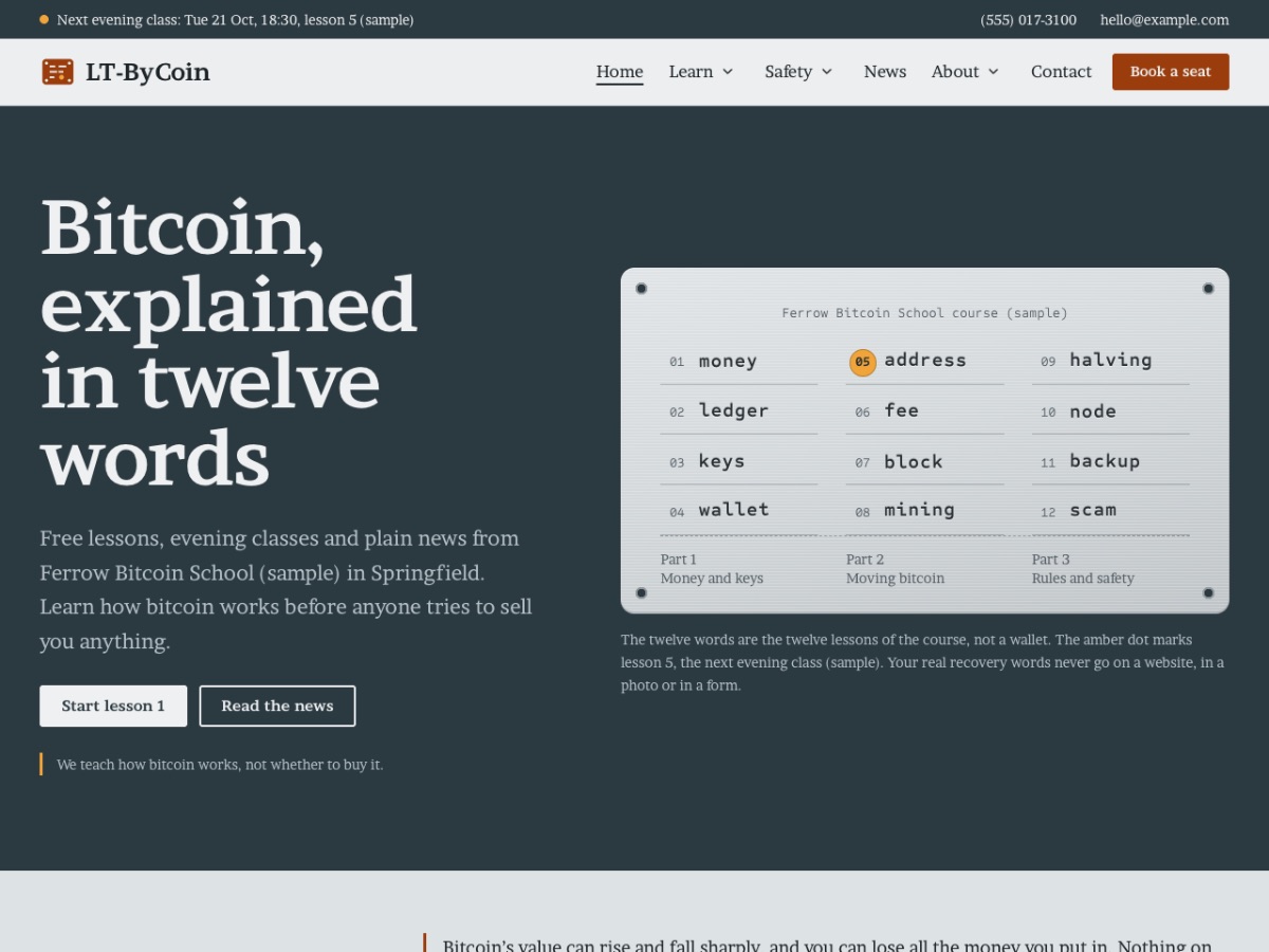 LT Bycoin home page