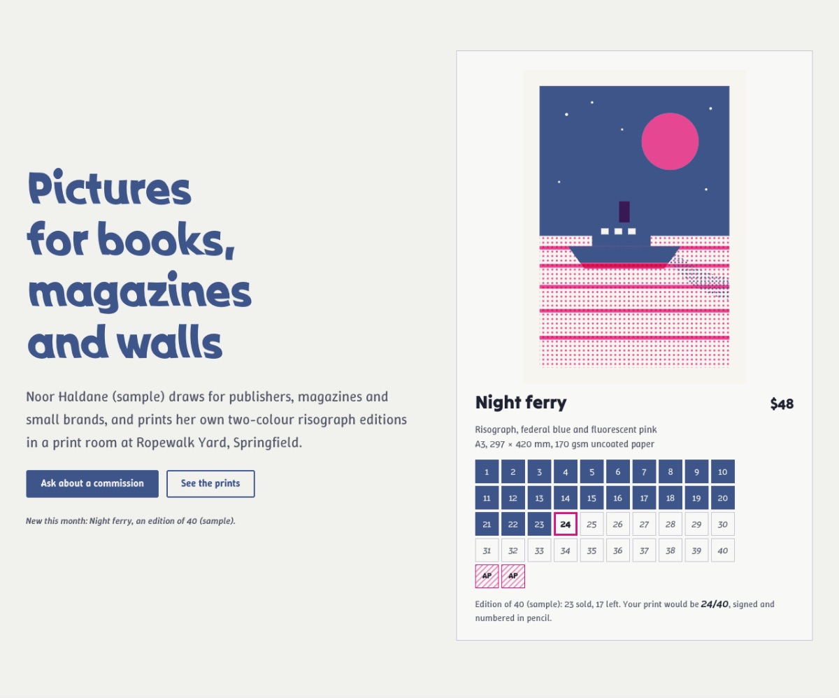 LT Creative design: release section