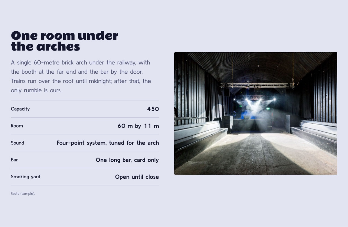 LT Disco design: room section