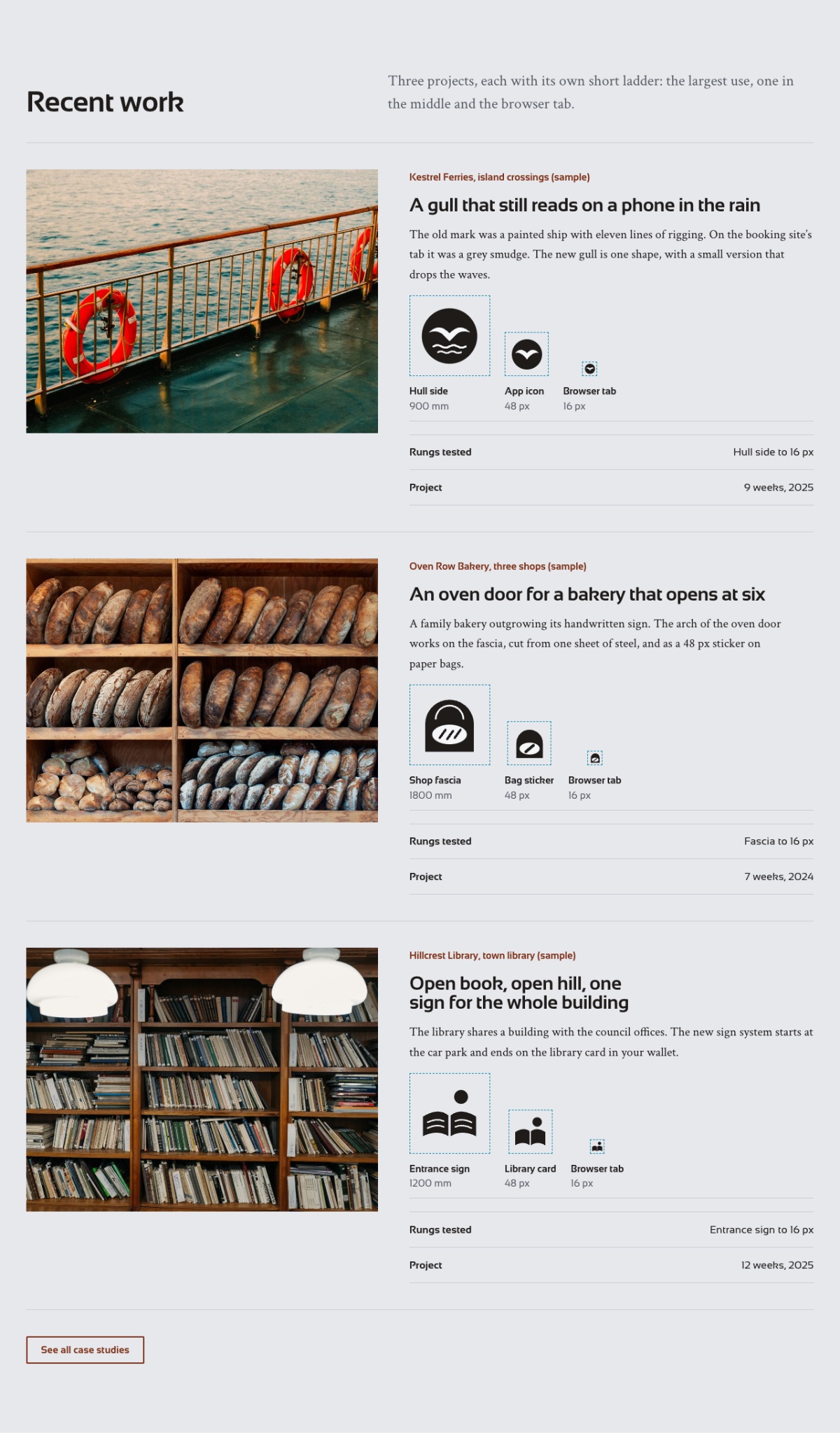 LT Enterprise design: work section