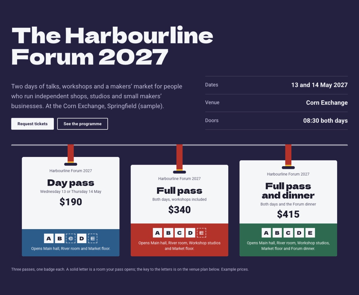 LT Events design: forum section