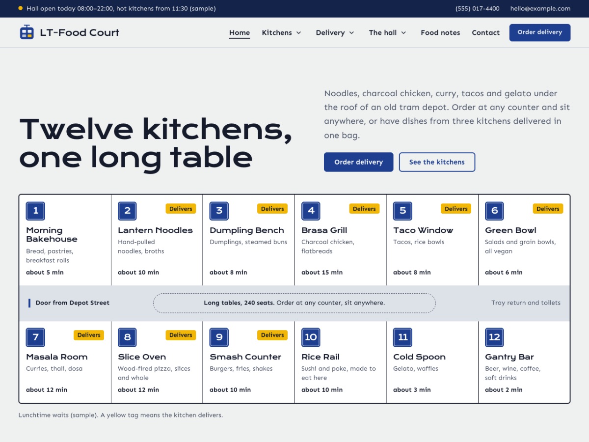 LT Food Court home page
