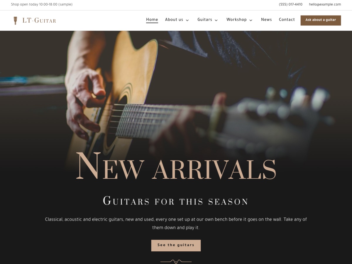 LT Guitar home page