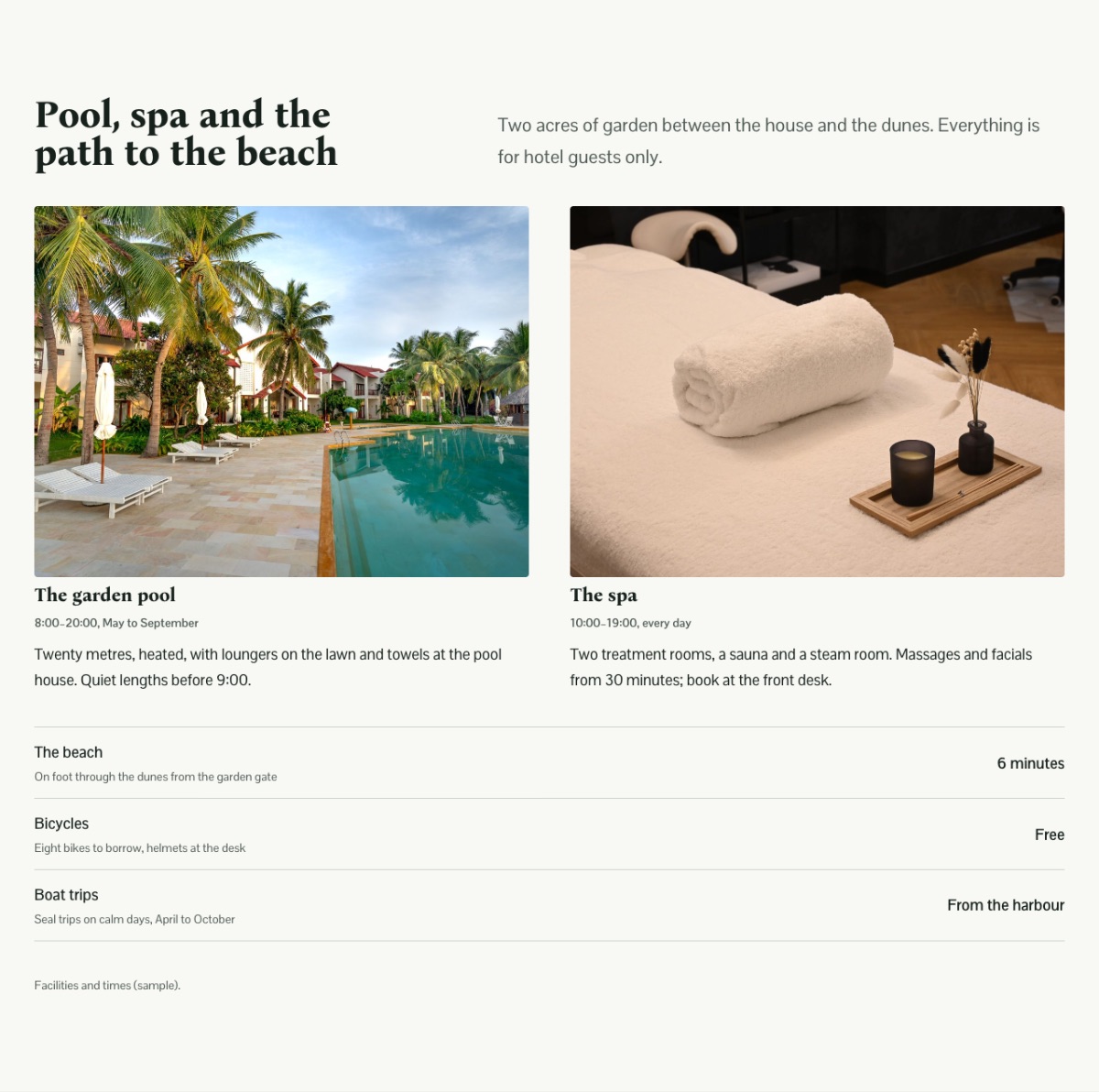LT Hotel design: resort section
