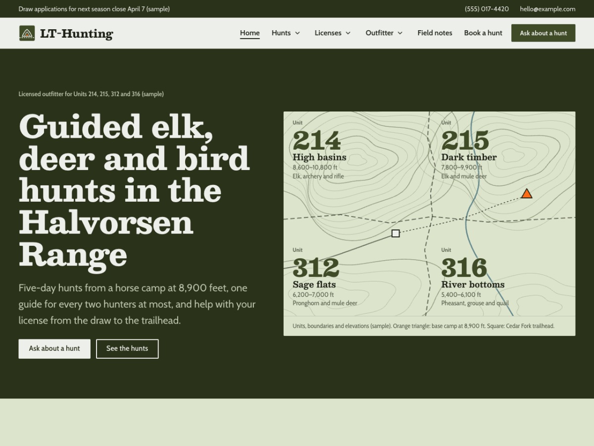 LT Hunting home page