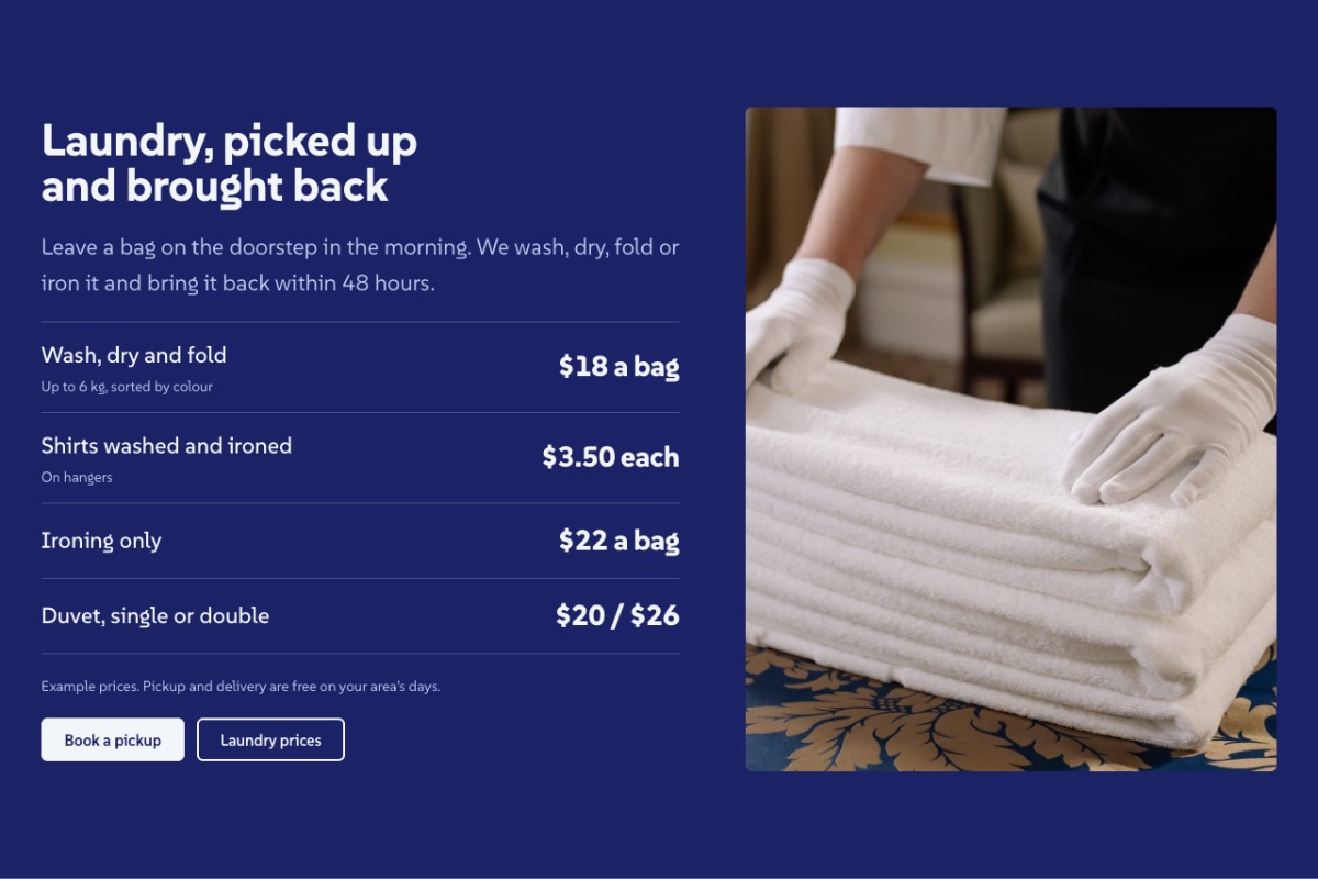 LT Inclean design: laundry section