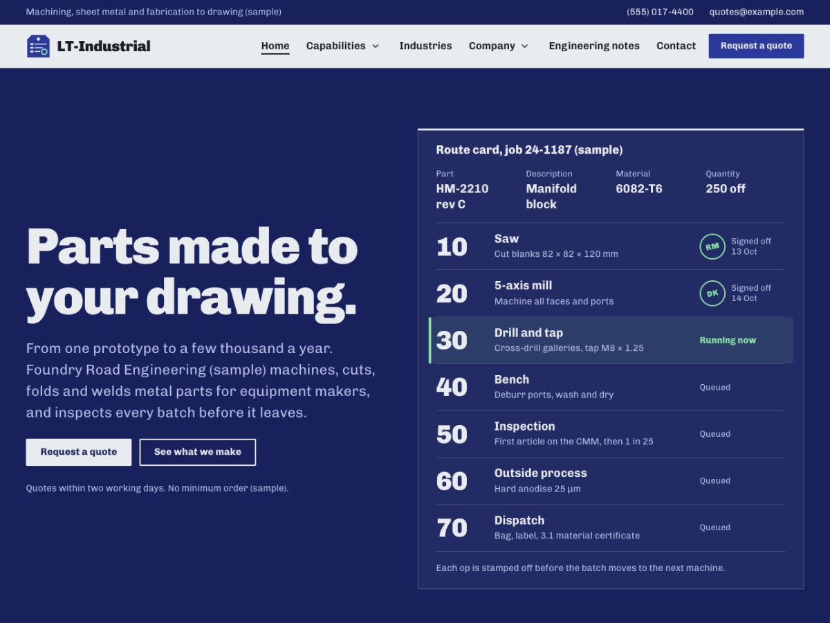 LT Industrial home page