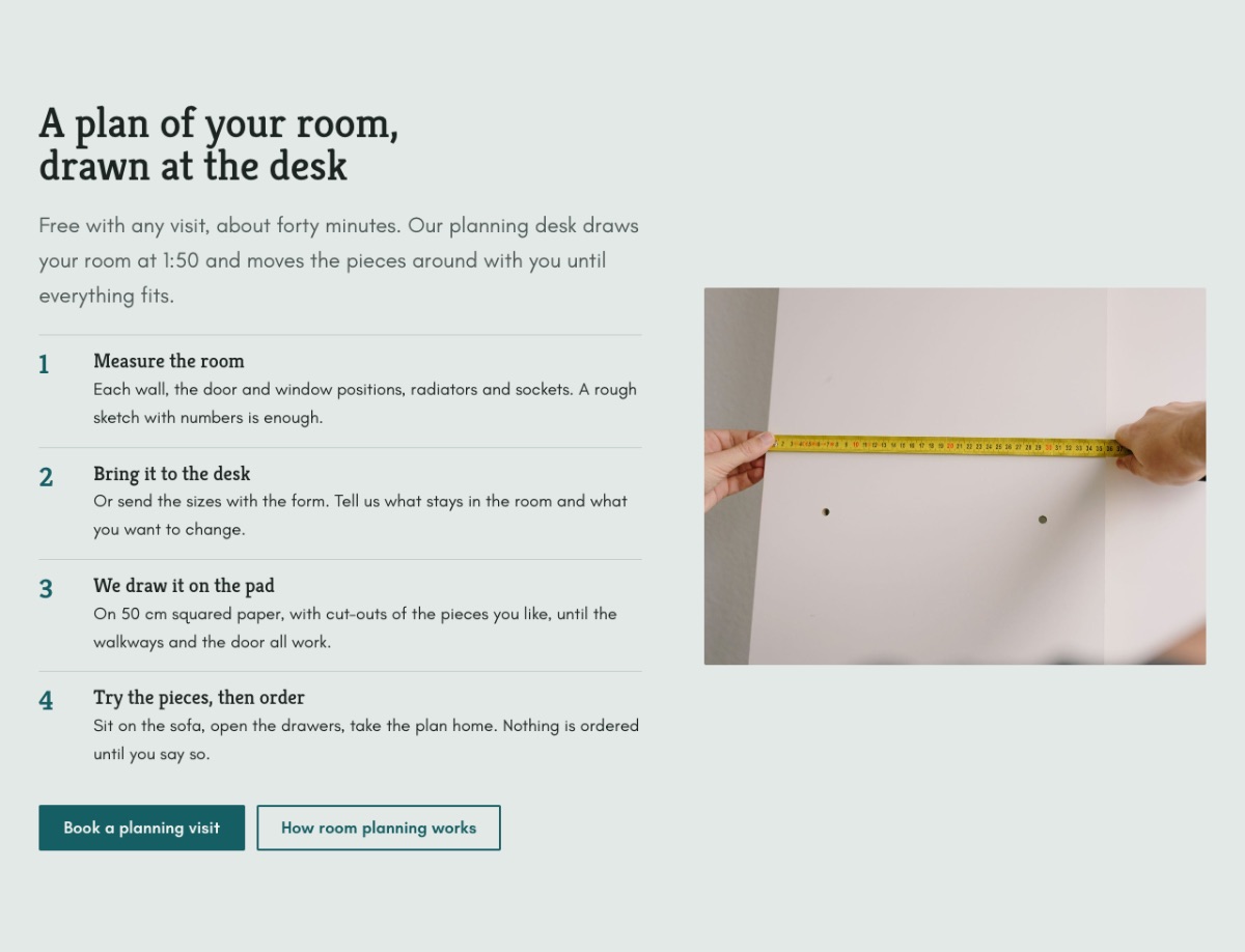 LT Interior Store design: planning section