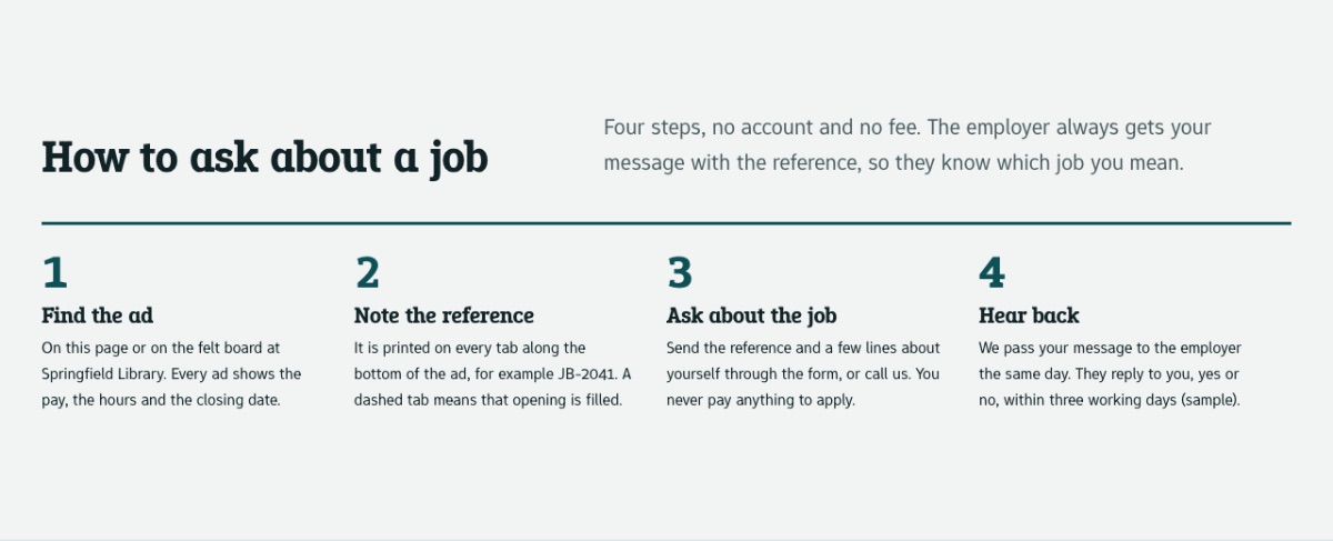 LT Jobboard design: apply section