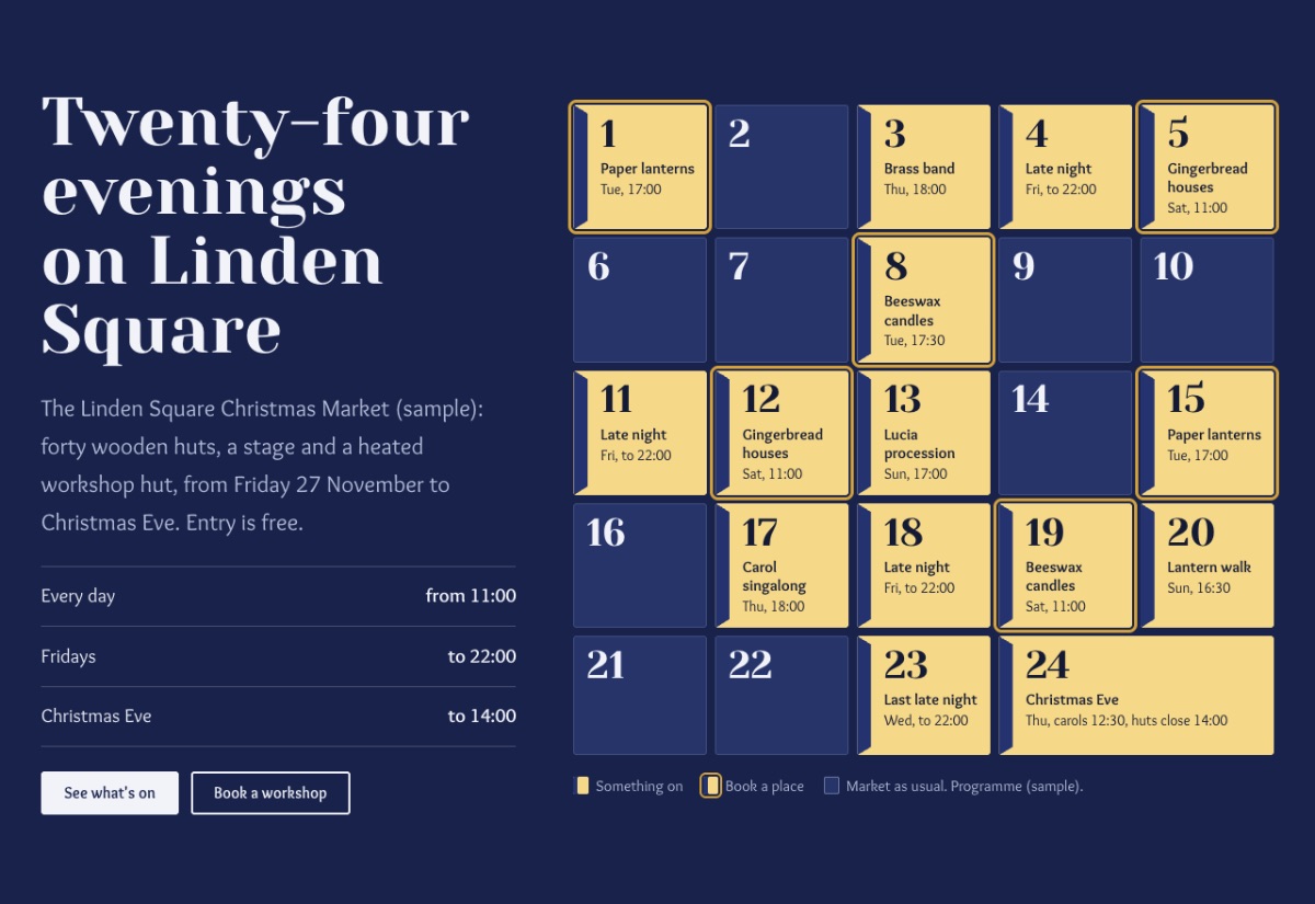 LT Joyful design: calendar section