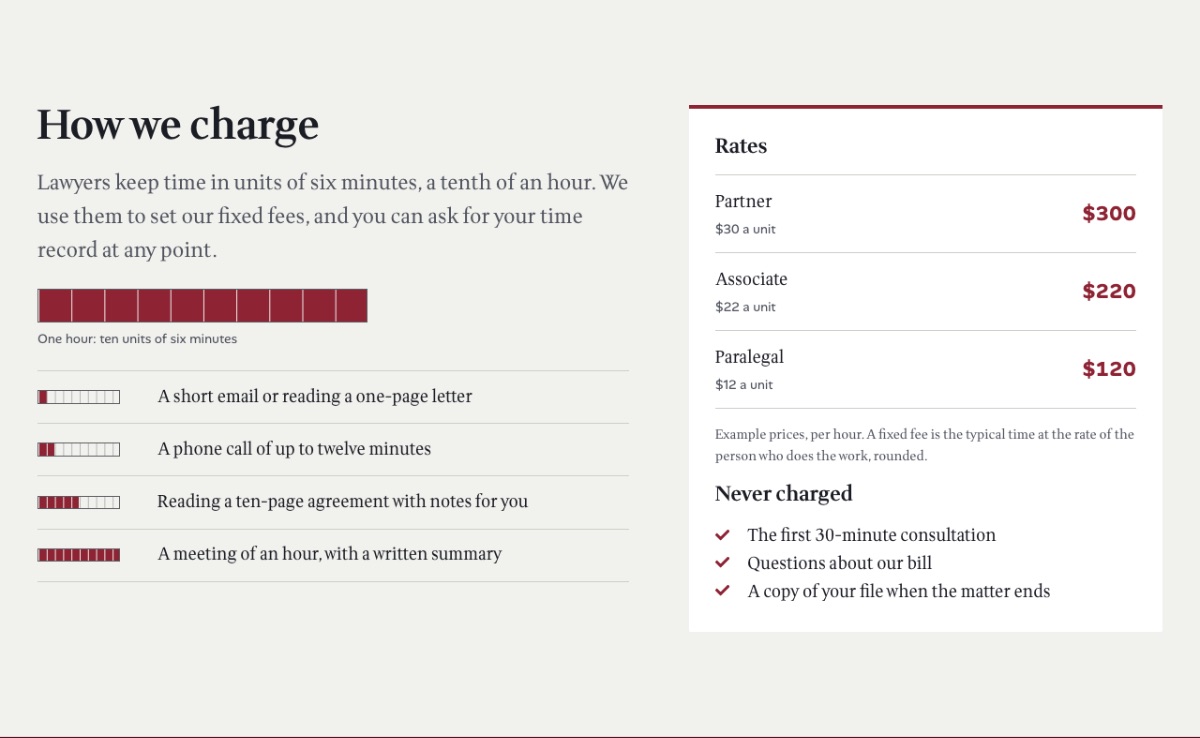 LT Law design: charging section