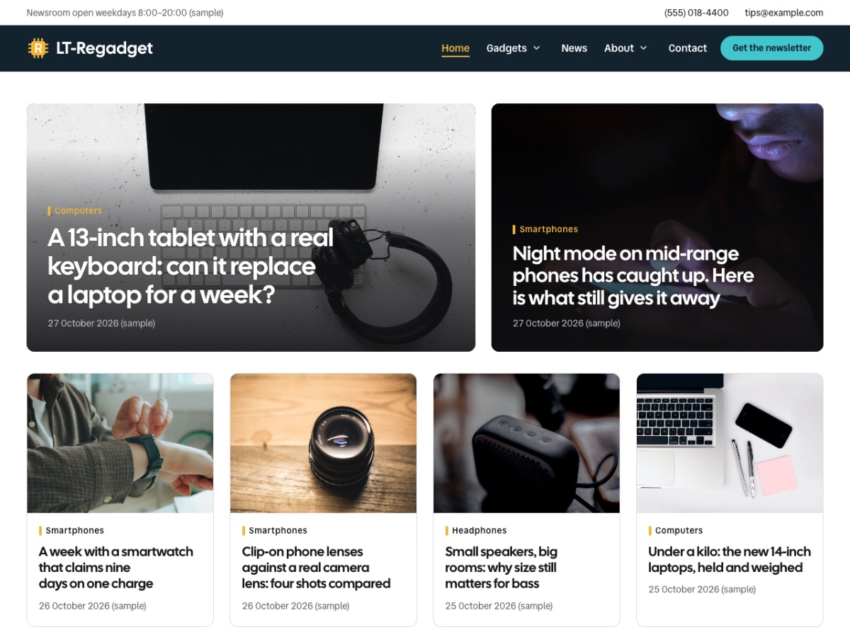 LT Regadget home page