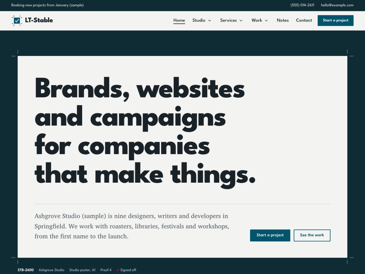 LT Stable home page