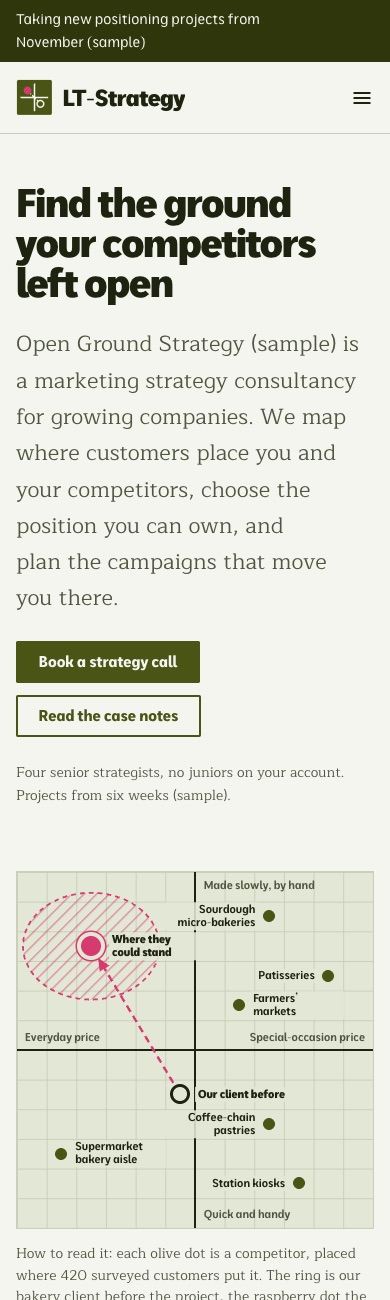 LT Strategy design on a phone