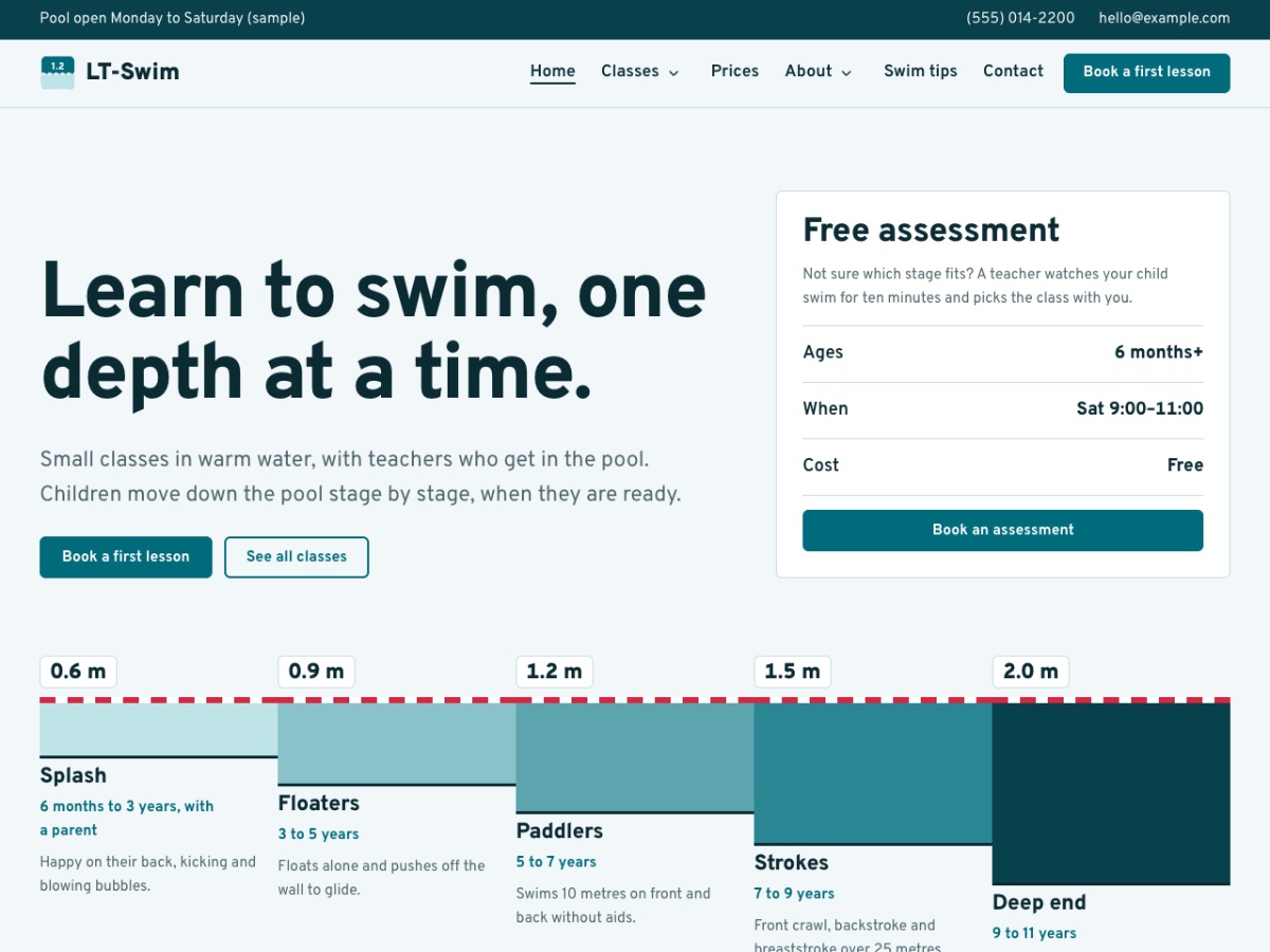LT Swim home page
